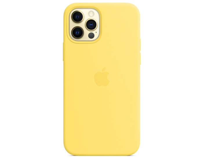 Чехол-силикон оригинал Full Soft Matte iPhone 12 Pro Max, Canary yellow