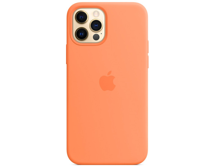 Чехол-силикон оригинал Full Soft Matte iPhone 12 Pro Max, Papaya