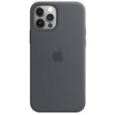 Чехол-силикон оригинал Full Soft Matte iPhone 12 Pro Max, Dark grey