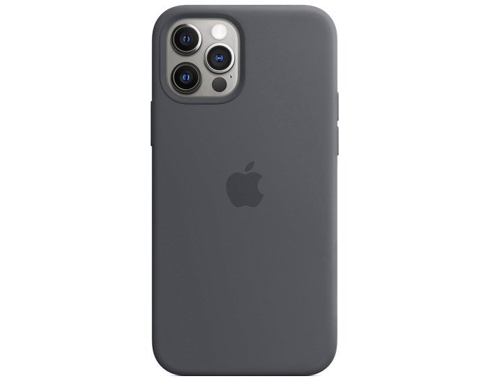 Чехол-силикон оригинал Full Soft Matte iPhone 12 Pro Max, Dark grey