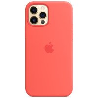 Чехол-силикон оригинал 100% Full Soft Matte iPhone 12 Pro Max, Pink citrus