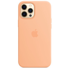 Чехол-силикон оригинал 100% Full Soft Matte iPhone 12 Pro Max, Cantaoupe