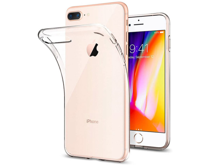Чехол-силикон Epic Transparent 1.5mm Full Camera iPhone 7 Plus /8 Plus, прозрачный