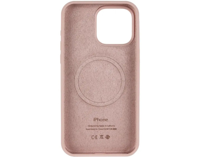 Чехол-силикон оригинал Full Soft Matte with MagSafe iPhone 16e /17e, розовый песок