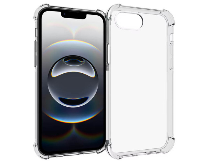 Чехол-силикон Getman Ease logo усиленные углы iPhone 16e, Прозрачный