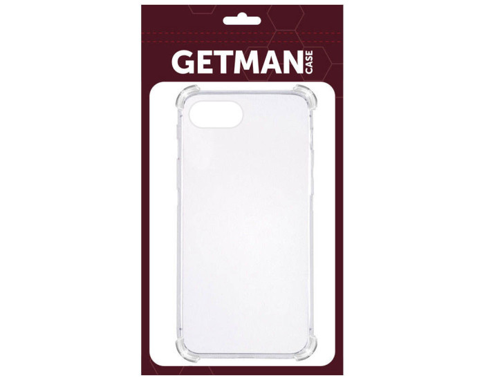 Чехол-силикон Getman Ease logo усиленные углы iPhone 16e, Прозрачный