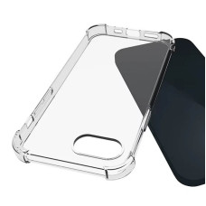 Чехол-силикон Getman Ease logo усиленные углы iPhone 16e, Прозрачный