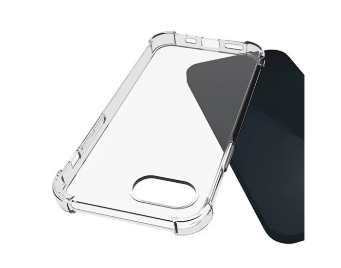 Чехол-силикон Getman Ease logo усиленные углы iPhone 16e, Прозрачный