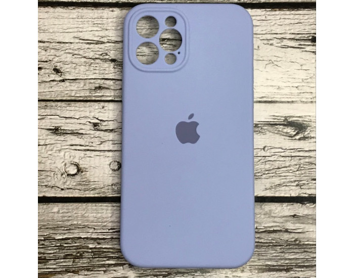 Чехол-силикон оригинал Full Camera Soft Matte iPhone 12 Pro, Light blue