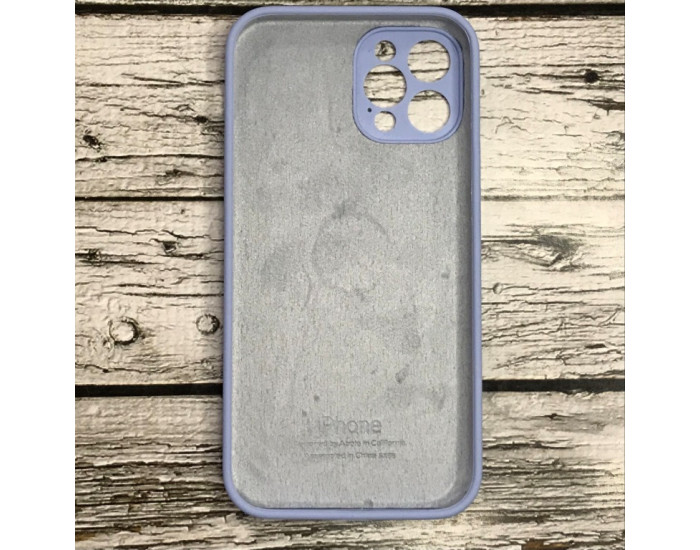 Чехол-силикон оригинал Full Camera Soft Matte iPhone 12 Pro, Light blue