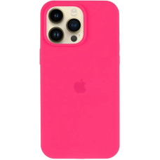 Чехол-силикон оригинал Full Soft Matte with MagSafe iPhone 15, ярко-розовый  