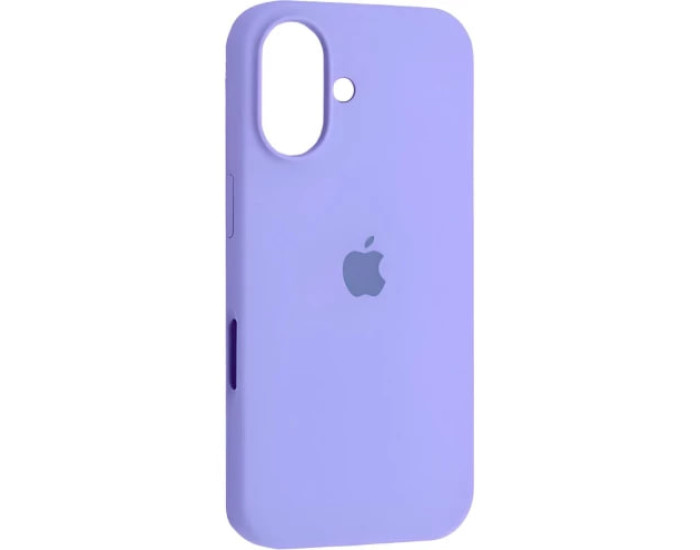Чехол-силикон оригинал Full Soft Matte Case with MagSafe iPhone 16 Сиреневый