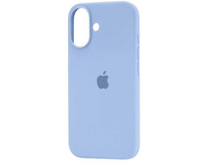 Чехол-силикон оригинал Full Soft Matte with MagSafe iPhone 16, сиренево-голубой 