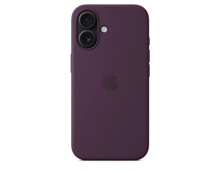 Чехол-силикон оригинал Full Soft Matte with MagSafe iPhone 16, сливовый