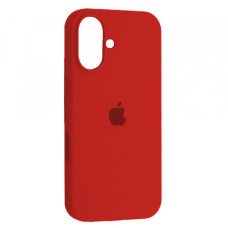 Чехол-силикон оригинал Full Soft Matte with MagSafe iPhone 16, красный