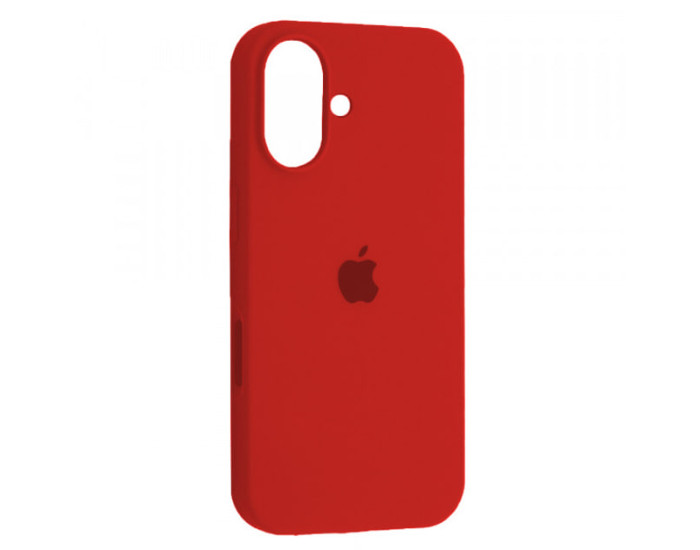 Чехол-силикон оригинал Full Soft Matte with MagSafe iPhone 16, красный