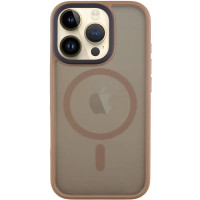 Чохол-силікон Metal Buttons with MagSafe iPhone 16 Pro, золотий