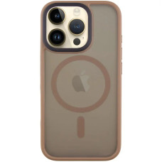 Чехол-силикон Metal Buttons with MagSafe Apple iPhone 16 Pro, Золотой