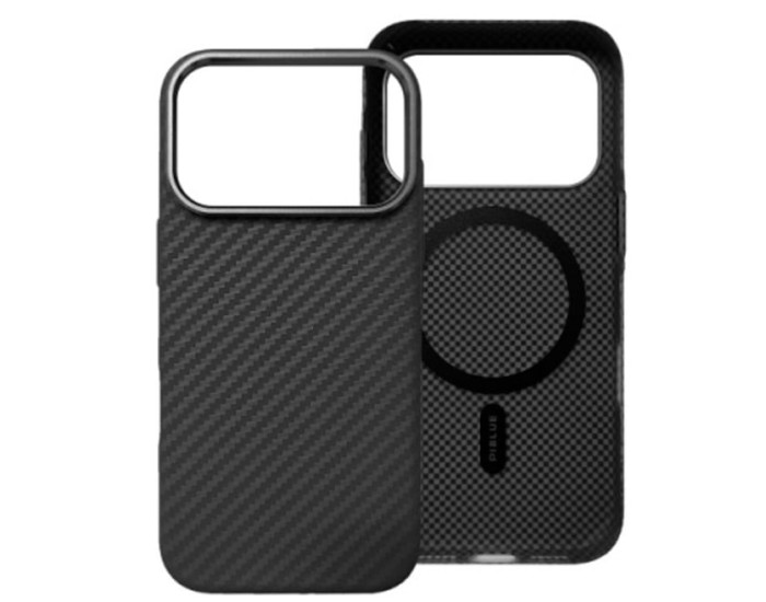 Чехол-силикон Piblue Magentic MagSafe (PL-49) Carbon для IPhone 17 Pro Max черный