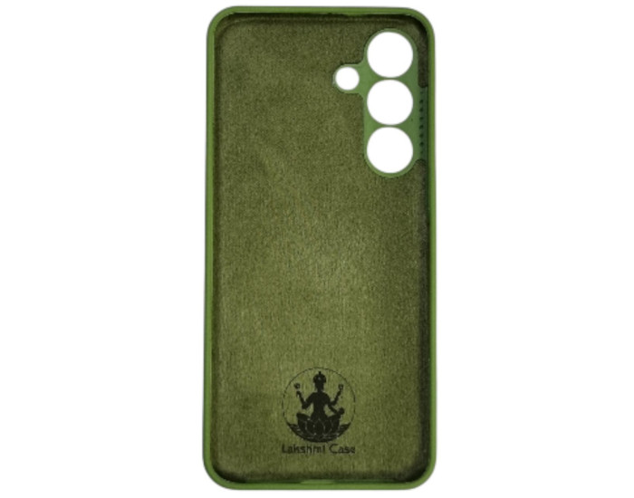 Чохол-силікон Silicone Lakshmi Full Camera Samsung S721 S25 FE. темно-зелений