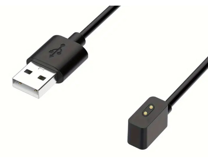 USB Кабель для Smart Watch магнітний (2 pin/4.0 mm) чорний