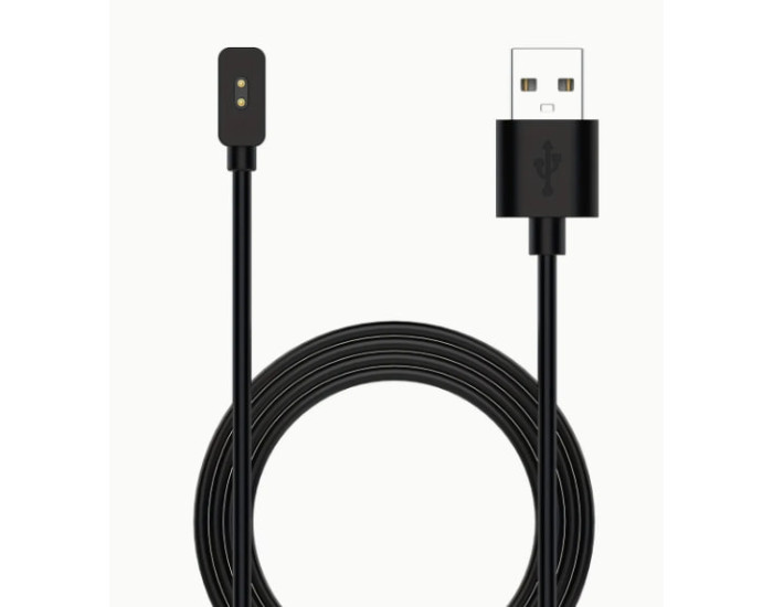 USB Кабель для Smart Watch магнітний (2 pin/4.0 mm) чорний