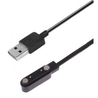 USB Кабель для Smart Watch магнітний (2 pin/7.62 mm) чорний