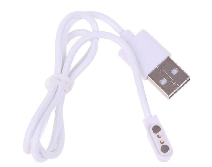 USB Кабель для Smart Watch магнітний (2 pin/4.8 mm) Білий