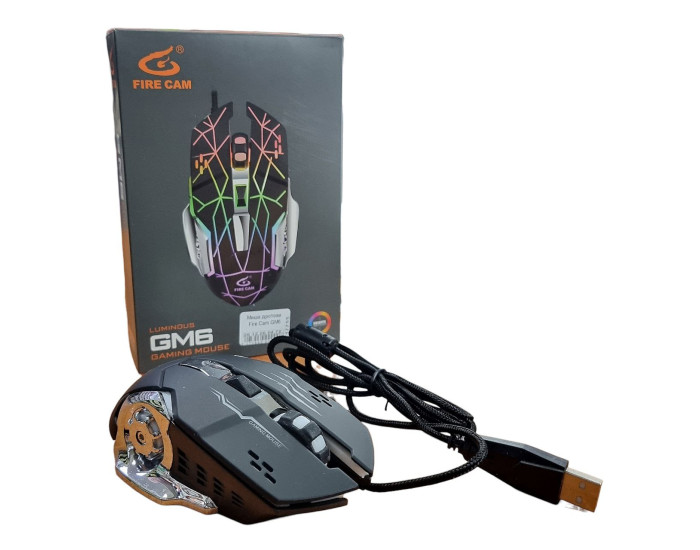 Мышь проводная Fire Cam GM6