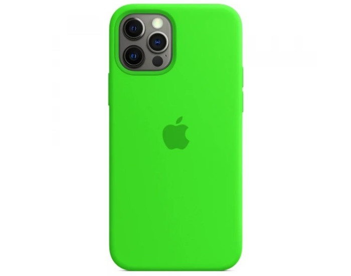 Чехол-силикон оригинал Soft Matte iPhone 12 Pro Max, Party green