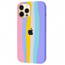 Чехол-силикон оригинал Colorfull Full Cover Soft Matte iPhone 12 Pro Max, Rainbow
