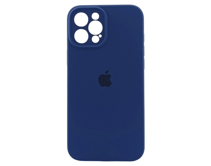 Чехол-силикон оригинал Full Camera Soft Matte iPhone 12 Pro, ночной синий