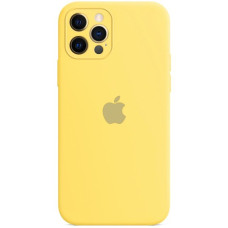 Чехол-силикон оригинал Full Camera Soft Matte iPhone 12 Pro, Yellow