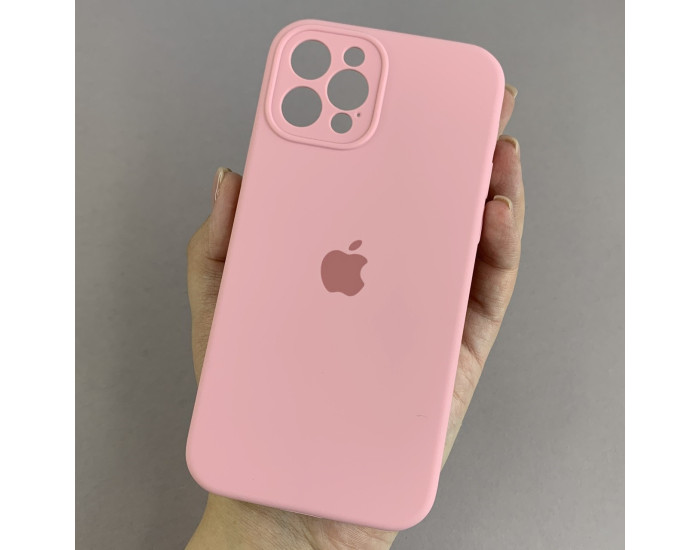 Чехол-силикон оригинал Full Camera Soft Matte iPhone 12 Pro, Light pink