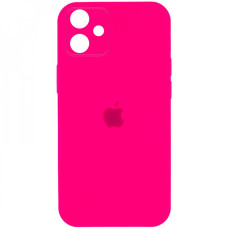 Чехол-силикон оригинал Full Camera Soft Matte iPhone 12, Barbie Pink
