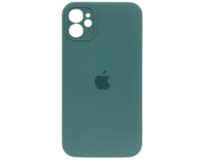 Чехол-силикон оригинал Full Camera Soft Matte iPhone 12, Pine green