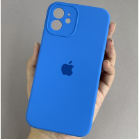 Чехол-силикон оригинал Full Camera Soft Matte iPhone 12 Pro, Capri blue