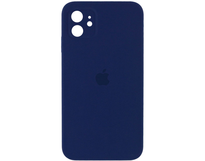 Чехол-силикон оригинал Full Camera Soft Matte iPhone 12, Midnight blue