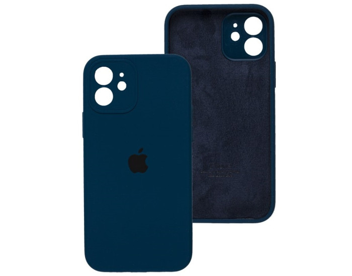 Чехол-силикон оригинал Full Camera Soft Matte iPhone 12, Abyss blue