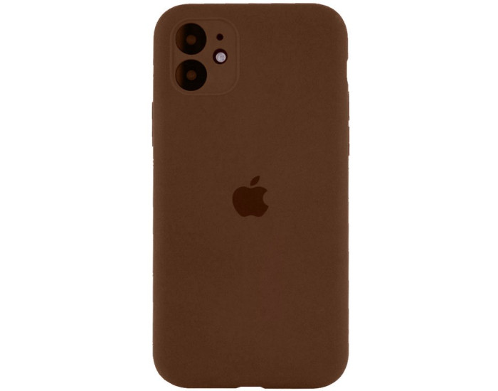 Чехол-силикон оригинал Full Camera Soft Matte iPhone 12, Clay