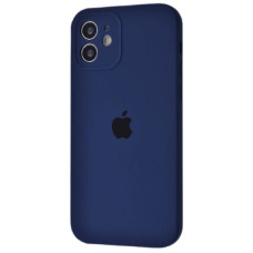 Чехол-силикон оригинал Full Camera Soft Matte iPhone 12, Deep navy