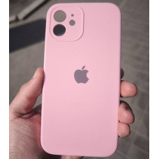Чехол-силикон оригинал Full Camera Soft Matte iPhone 12, Light pink