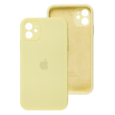 Чехол-силикон оригинал Full Camera Soft Matte iPhone 12, Mellow yellow
