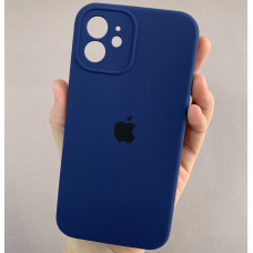 Чехол-силикон оригинал Full Camera Soft Matte iPhone 12, Midnight blue