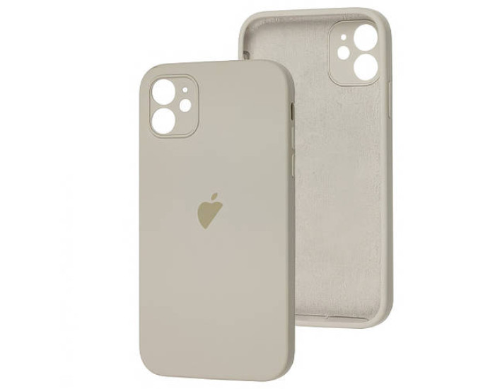 Чехол-силикон оригинал Full Camera Soft Matte iPhone 12, Pebble