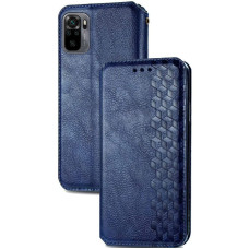 Чохол-книга шкіряний Getman Cubic Xiaomi Redmi Note 10 /Note 10s, синій