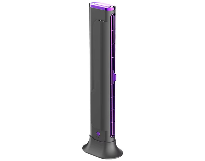 Вентилятор Настільний F3 Tower Fan, 3 speeds 1200 mah, фіолетовий