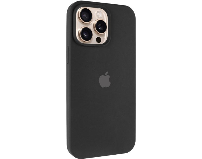 Чехол-силикон оригинал Full Soft Matte iPhone 15 Pro Max, Black