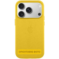 Чохол шкіряний Leather Case MagSafe and Animation iPhone Air, канарково-жовтий