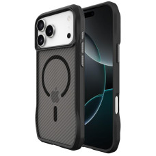  Чехол-силикон OCTAGON Case with MagSafe iPhone 17 Pro Max, черный карбон